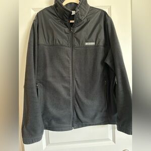 Columbia Men's Black Fleece Full Zip Jacket